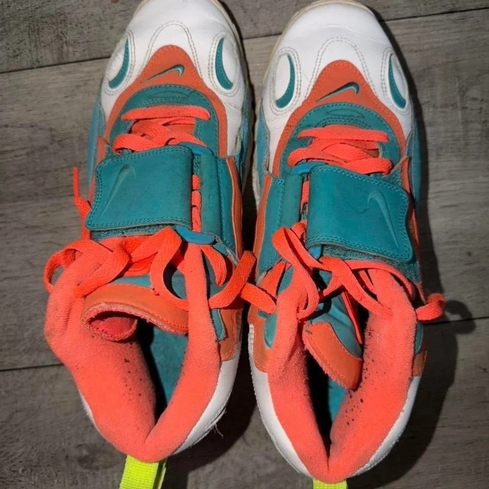 Nike Air‎ Max Speed Turf Miami Dolphins 525225-102 Men's Size 10.5
